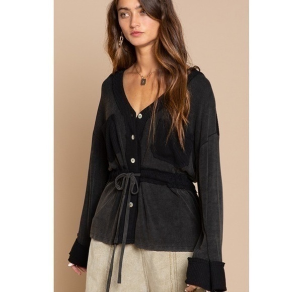 Salem Ribbed Cardigan/Top - Picture 3 of 7